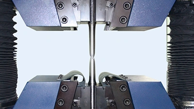 Metal Tensile Test with Extensometer