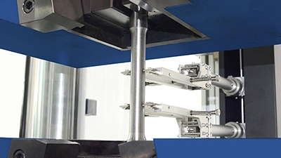 Bar Tensile Test with Automatic Extensometer